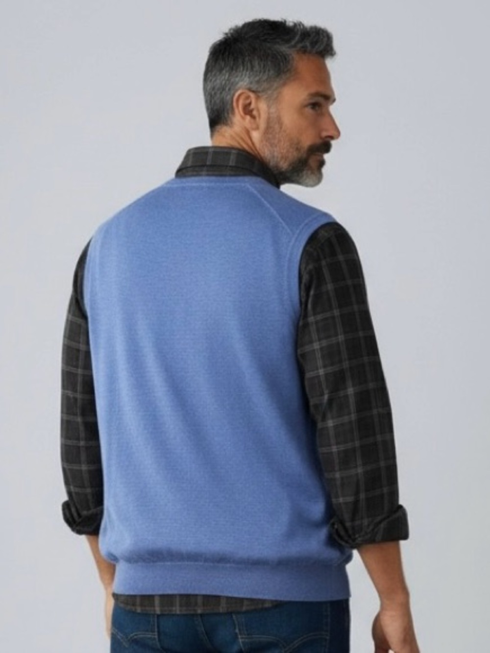 BROOKS BROTHERS Merino Wool V-Neck Sweater Vest - Picture 3 of 13